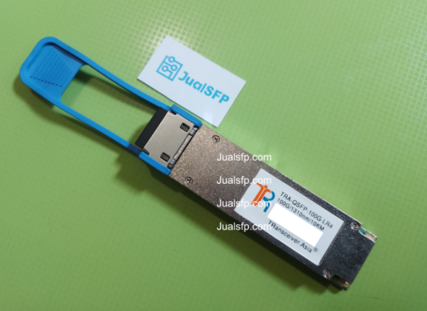 Modul QSFP28 100G LR4 single-mode long-range 10 km fiber optik