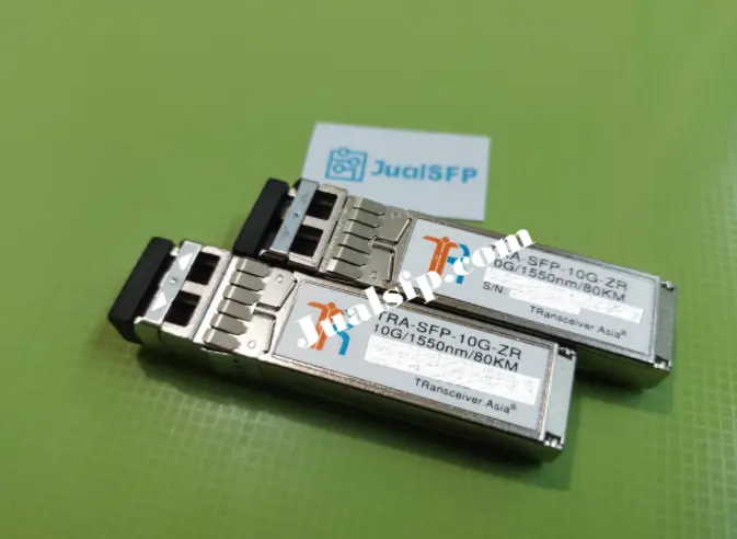 Modul SFP+ 10G ZR single-mode 80 km untuk sewa