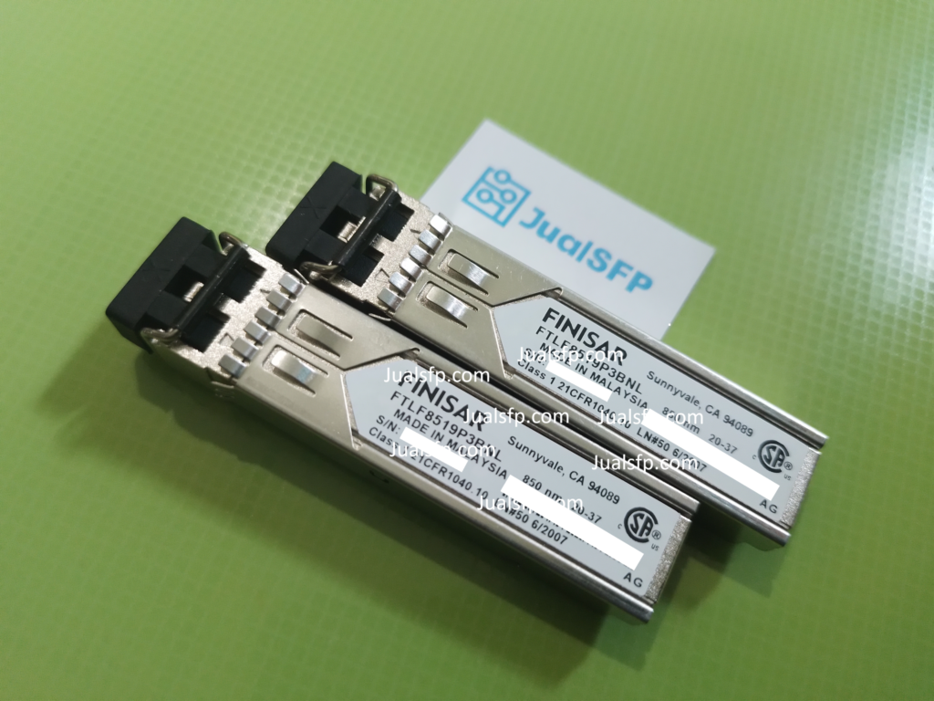 Modul SFP 1G SX multimode 850nm 550 meter untuk jaringan lokal
