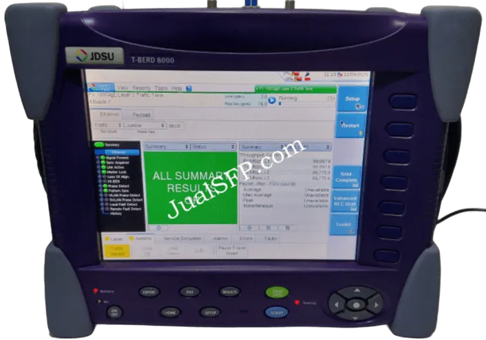 Modul uji 100G pada T-BERD 8000